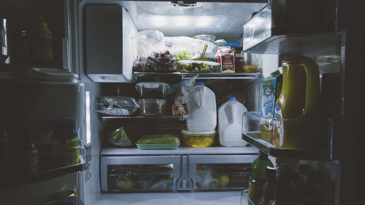Frigorifero con alimenti