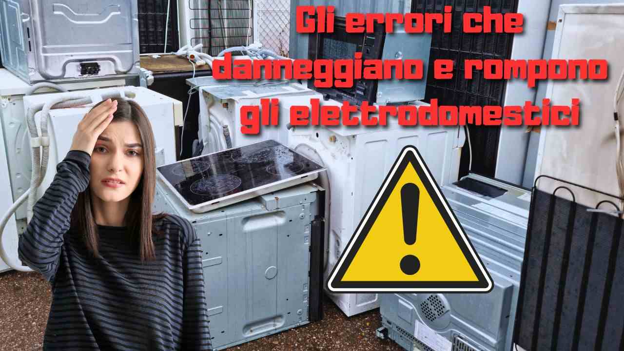 elettrodomestici errori